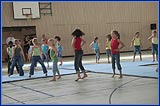 Programm in der Sporthalle am Sonntag, 01. Juni 2008